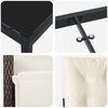 vidaXL Garten Essgruppe mit Kissen 7 pcs Braun Poly-Rattan
