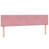 vidaXL Boxspringbett mit Matratze & LED Rosa 180x210 cm Samt