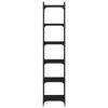 vidaXL B&uuml;cherregal 6 B&ouml;den Schwarz 40x30x188 cm Holzwerkstoff