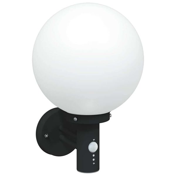 vidaXL Außenwandleuchte 2 pcs Schwarz 28 x 25 x 38 cm