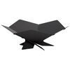 vidaXL Feuerstelle Schwarz 53 x 53 x 18,5 cm Stahl
