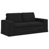 vidaXL Sofa Set 2 pcs Schwarz 182 x 80 x 82 cm Stoff