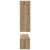 vidaXL TV-Schrankset Wandmontiert 5 pcs Artisan-Eiche Holzwerkstoff