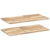 vidaXL Schweberegale 2 Stk. 80x40x2 cm Massivholz Akazie Unbehandelt
