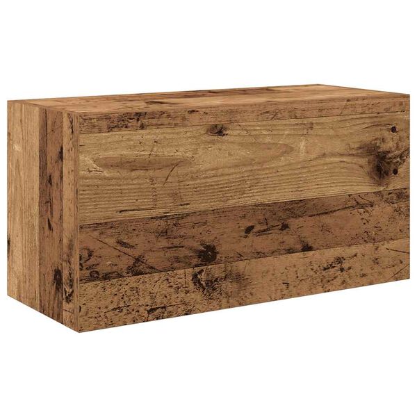 vidaXL Bad-Wandschrank Altholz-Optik 60x25x30 cm Holzwerkstoff