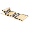 vidaXL Lattenrost mit 38 Latten Verstellbares Kopfteil 80x200 cm