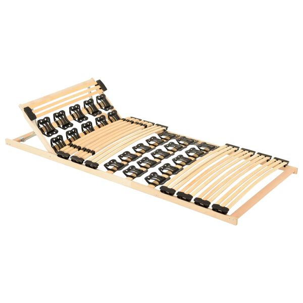 vidaXL Lattenrost mit 38 Latten Verstellbares Kopfteil 80x200 cm