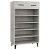 vidaXL Schuhschrank Betongrau 60x35x105 cm Holzwerkstoff