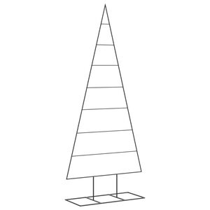 vidaXL Metall-Weihnachtsbaum f&uuml;r Dekorationen Schwarz 180 cm