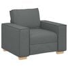 vidaXL Sofa 3 pcs Dunkelgrau 220 x 80 x 84 cm Leinenmischgewebe