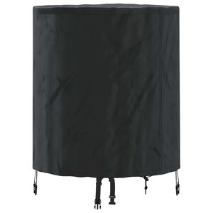 vidaXL Tischdecken Uni Schwarz 62 x 62 x 70 cm Stoff