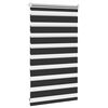 vidaXL Zebra-Rollo 50,9 x 100 cm, Stoffbreite 46,7 cm, schwarz
