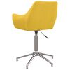vidaXL Esszimmerst&uuml;hle Drehbar 6 Stk. Gelb Stoff