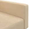 vidaXL Schlafsofa 2-Sitzer Creme Samt