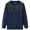 vidaXL Kinderpullover Gestrickt Marineblau 92