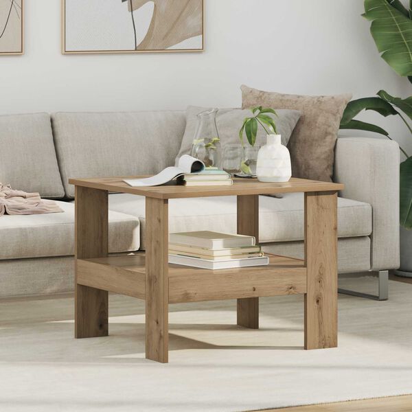 vidaXL Couchtisch Artisan-Eiche 57 x 55 x 45 cm Holzwerkstoff