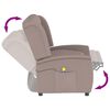 vidaXL 4-Sitzer Massagesessel Taupe Mikrofaser-Gewebe