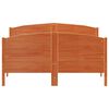vidaXL Massivholzbett ohne Matratze Wachsbraun 140x200 cm Kiefernholz