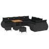 vidaXL Garten-Sofa-Set 13 stk. 13-Sitzanzahl Schwarz