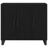 vidaXL Sideboard Schwarz Eichen-Optik 90 x 34 x 80 cm Holzwerkstoff