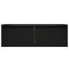 vidaXL TV-Schrank mit LED-Leuchten Schwarz Eichen-Optik 75x35,5x25 cm