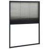 vidaXL Insektenschutz-Plissee f&uuml;r Fenster Aluminium Anthrazit 80x120cm