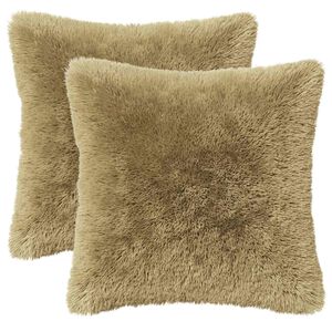 vidaXL Kissen mit Kissen HEERLEN 6 Stk. Hellgrau PV Fleece