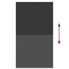 vidaXL Verdunkelungsrollo Schwarz 125x230 cm Stoffbreite 121,6 cm