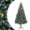vidaXL K&uuml;nstlicher Weihnachtsbaum mit 300 LEDs mit St&auml;nder Gr&uuml;n 240 cm