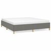 vidaXL Bettgestell ohne Matratze Dunkelgrau 180x200 cm Stoff