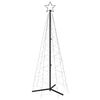vidaXL LED-Weihnachtsbaum Kegelform Mehrfarbig 200 LEDs 70x180 cm
