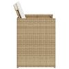 vidaXL 5-tlg. Garten-Essgruppe mit Kissen Beige Poly Rattan