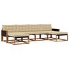 vidaXL Outdoor-Sofagarnitur 6 stk. Natur und Beige