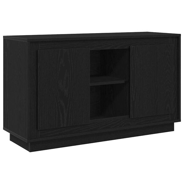 vidaXL Sideboard Schwarz Eichen-Optik 102 x 35 x 60 cm Holzwerkstoff