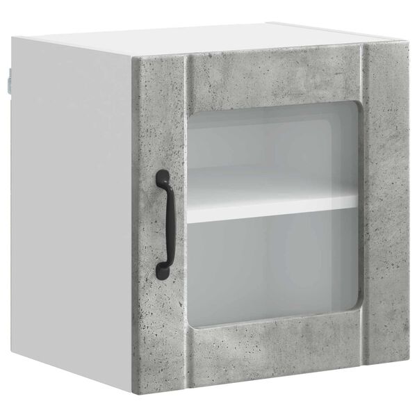 vidaXL K&uuml;chenschrank Lucca Betongrau 40 x 31 x 40 cm Holzwerkstoff