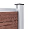 vidaXL Gartenzaun WPC 699x106 cm Braun