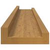 vidaXL Wandregal mit Regal 2 pcs Beige 60 x 9 x 3 cm Holzwerkstoff