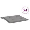 vidaXL Gartenstuhl-Kissen 4 Stk. Grau 50x50x3 cm Oxford-Gewebe
