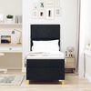 vidaXL Boxspringbett mit Matratze Schwarz 80 x 200 cm Stoff