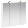 vidaXL Badezimmerspiegelschrank Wei&szlig; 80 x 14,5 x 70 cm Holzwerkstoff