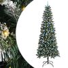 vidaXL K&uuml;nstlicher Weihnachtsbaum mit 300 LEDs mit St&auml;nder Gr&uuml;n 240 cm