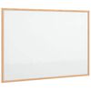 vidaXL Magnetisches Whiteboard mit Rahmen aus massivem Kiefernholz 80 x 55 cm