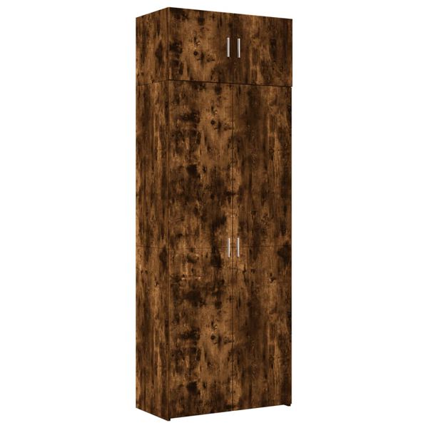 vidaXL Hochschrank R&auml;uchereiche 80x42,5x225 cm Holzwerkstoff