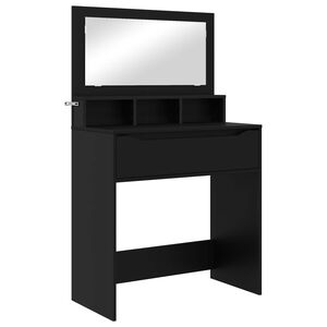 vidaXL Schlafzimmer-Frisiertische Schwarz 80 x 39,6 x 135 cm