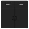 vidaXL Sideboards 2 Stk. Schwarz 79x38x80 cm Holzwerkstoff