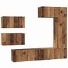 vidaXL TV-Schrankset 6 stk. Altholz Holzwerkstoff
