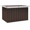 vidaXL Lagerboxen Verzinkter Stahl 109 x 67 x 65 cm Braun