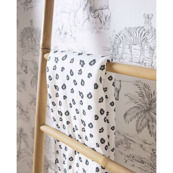 CHILDHOME Babydecke 100x80cm Jersey Leopard