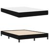 vidaXL Boxspringbett mit Matratze Schwarz 140 x 200 cm Stoff