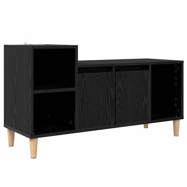 vidaXL TV-Schr&auml;nk Schwarz Eichen-Optik 100 x 35 x 55 cm Holzwerkstoff
